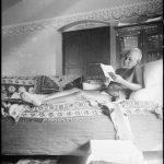 Ramana Maharshi, Most begged for Bhagavan’s blessings in their endeavours, and specifically would mention that the sheet carrying the reply be sanctified by his hallowed touchAham Sphurana