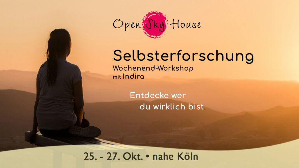 Selbsterforschungsworkshop mit Indira im Oktober Banner