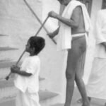 Ramana with Boy and Stick