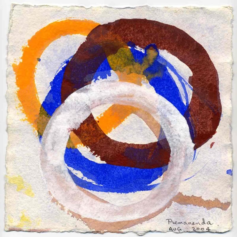 John David´s Gemälde Squ White Circles, Kunst